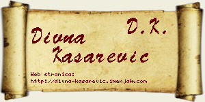 Divna Kašarević vizit kartica